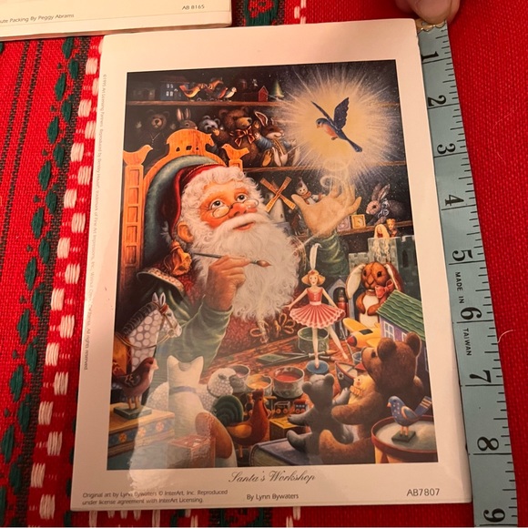 3 Lynn Bywaters & Peggy Abrams Christmas Prints Set of 3 NEW in Plastic - Picture 10 of 16